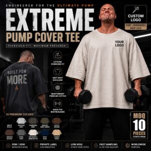 pump cover t shirt for men's strength training