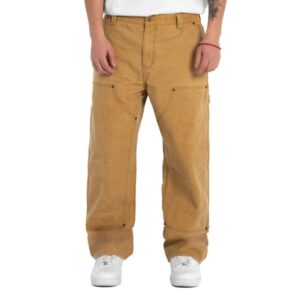 Carpenter Double Knee Pant in black with reinforced knee panels and utility pockets